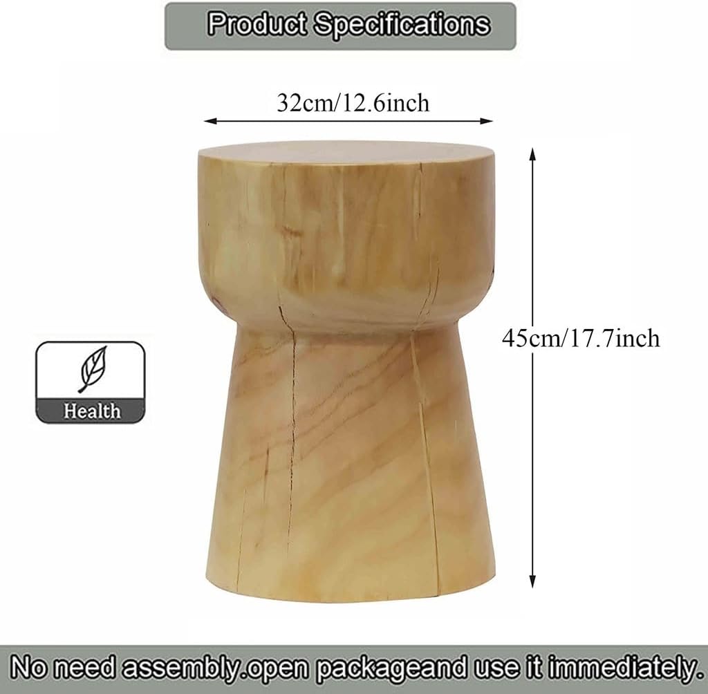 Rustic Hourglass Wooden Accent Table