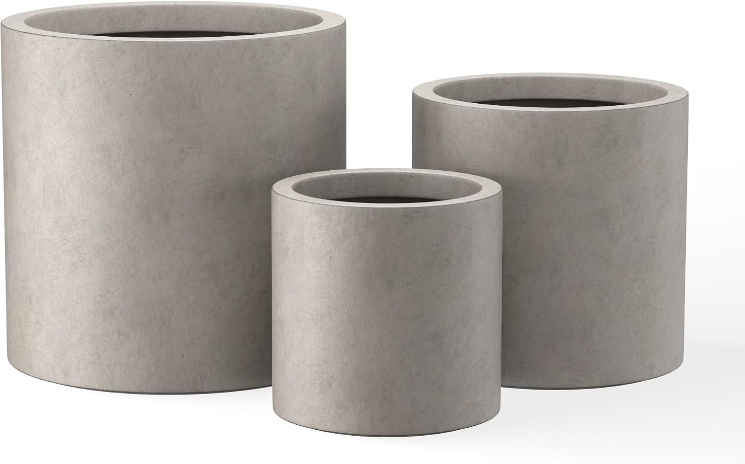 Kante Concrete Round Planters Set of 3