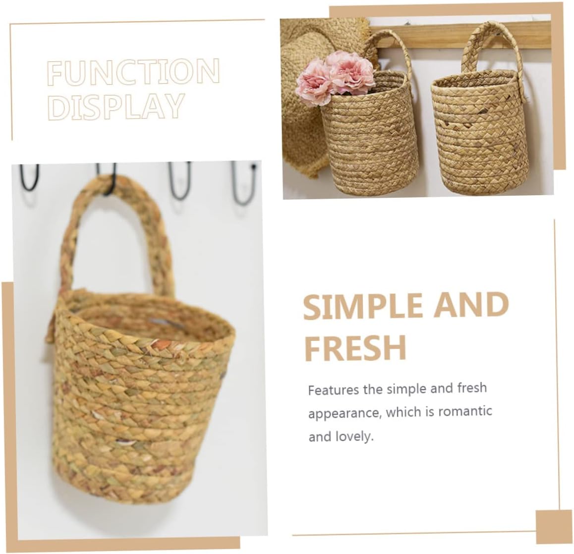 Seagrass Hanging Wall Baskets