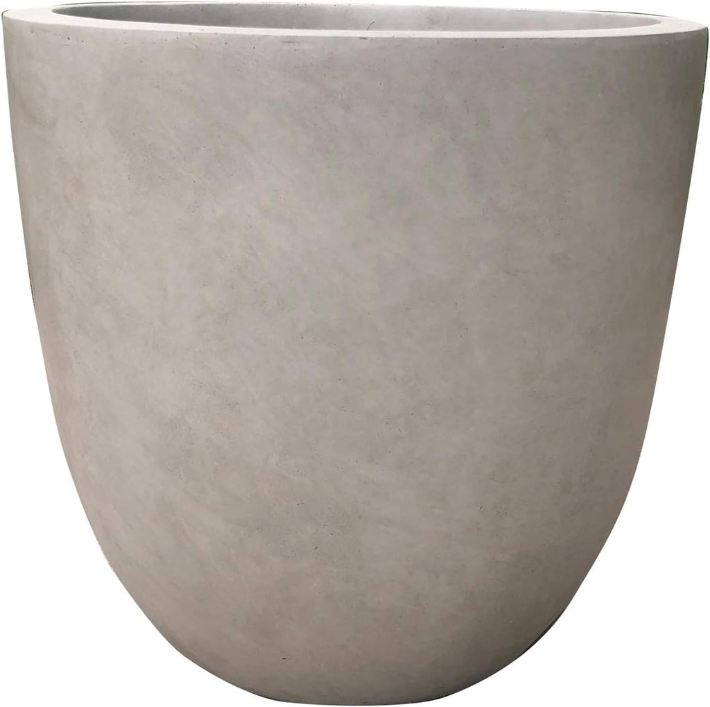 Kante Weathered Concrete Round Planter