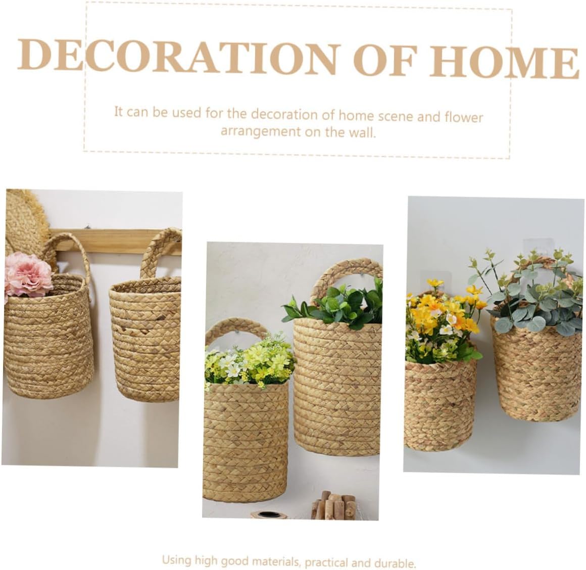 Seagrass Hanging Wall Baskets