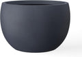Charcoal Round Concrete Planter