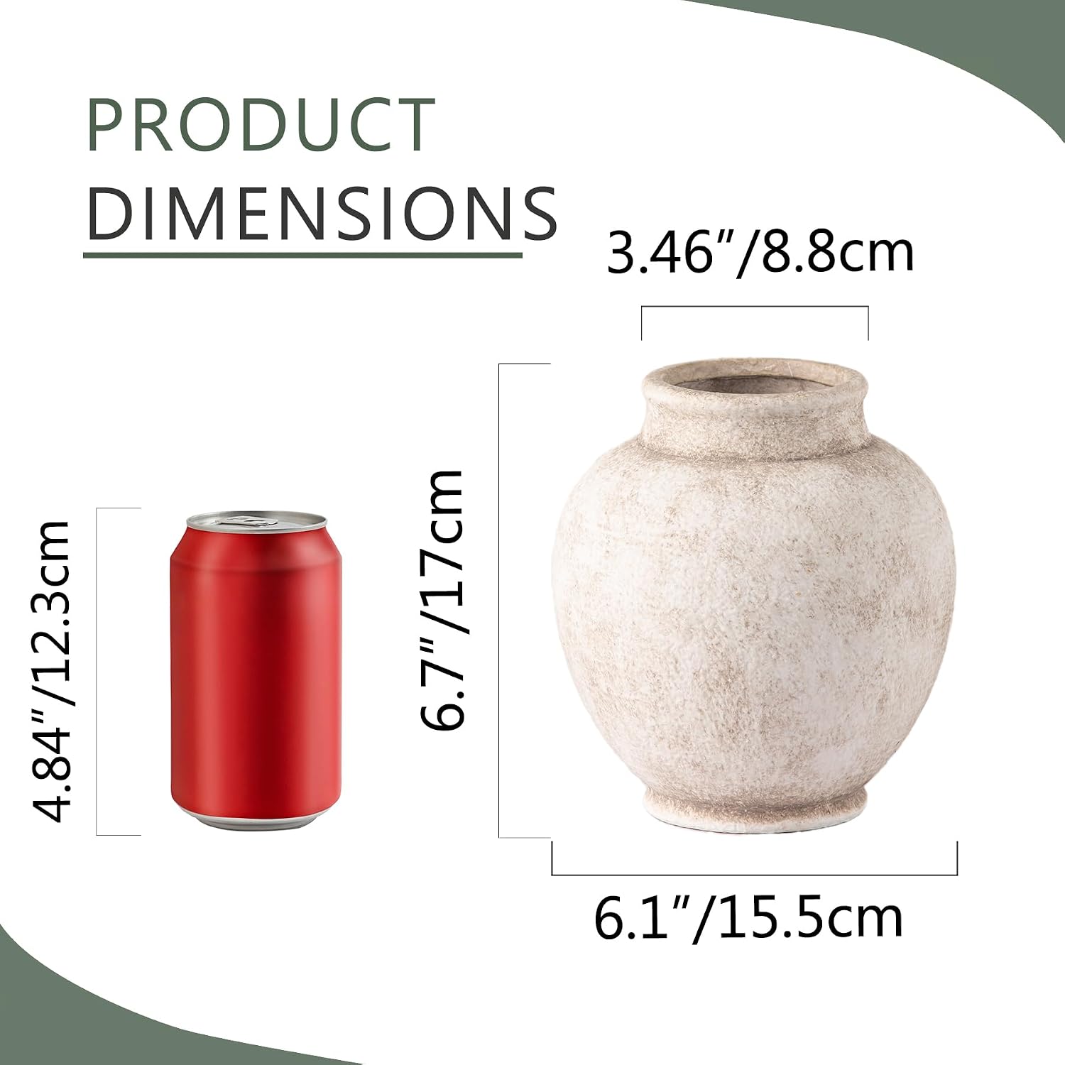 Farmhouse Ceramic Decorative Vase