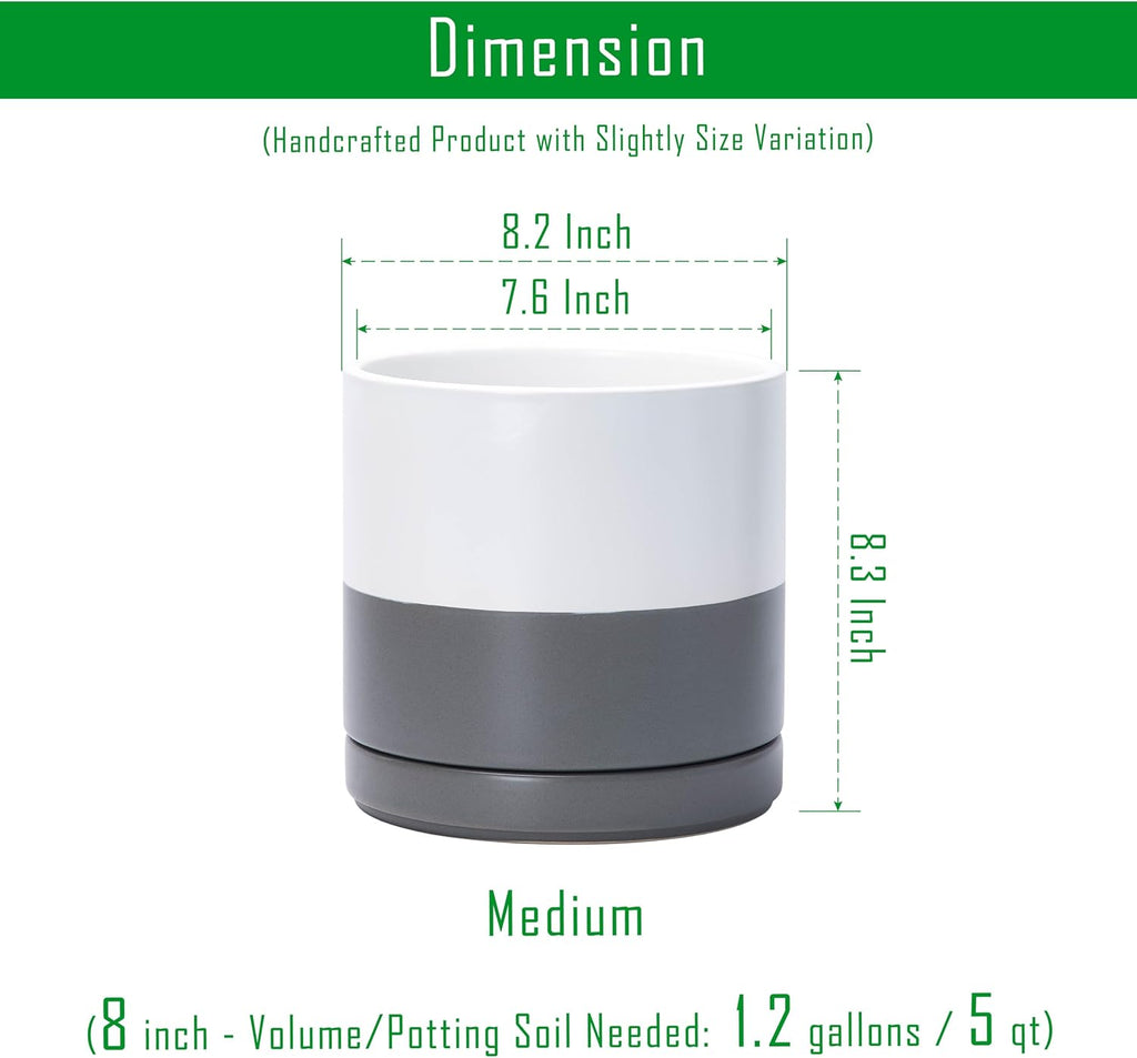 Ceramic Cylinder Planter Pot