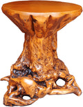 Rustic Azalea Tree Stump End Table