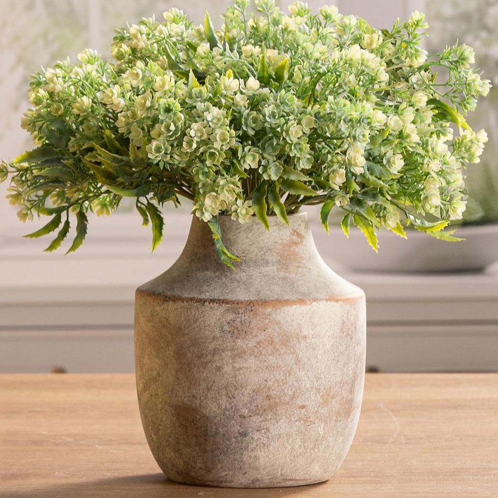 Off-White Farmhouse Ceramic Vase