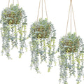 Artificial Eucalyptus Hanging Plants 3-Pack