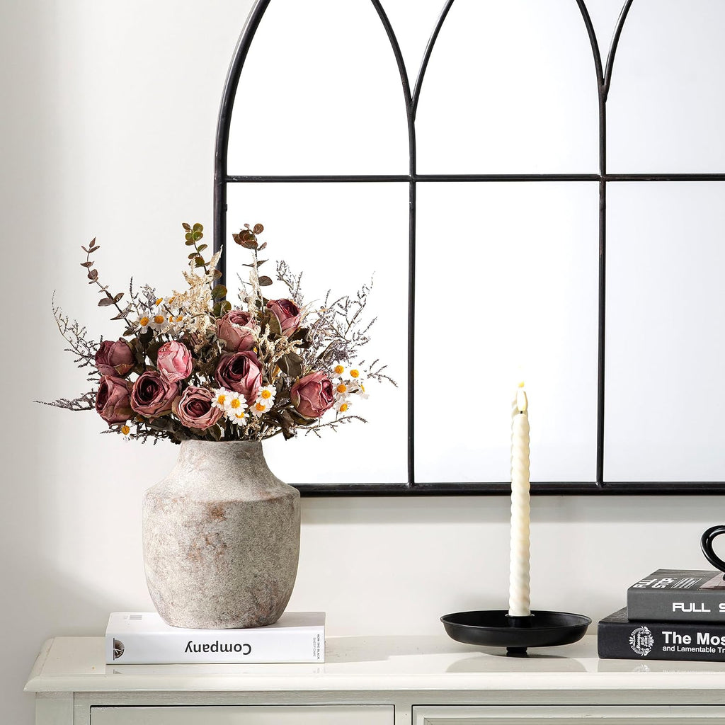 Off-White Farmhouse Ceramic Vase
