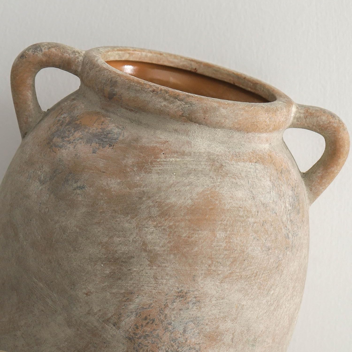 Whitewashed Farmhouse Ceramic Vase
