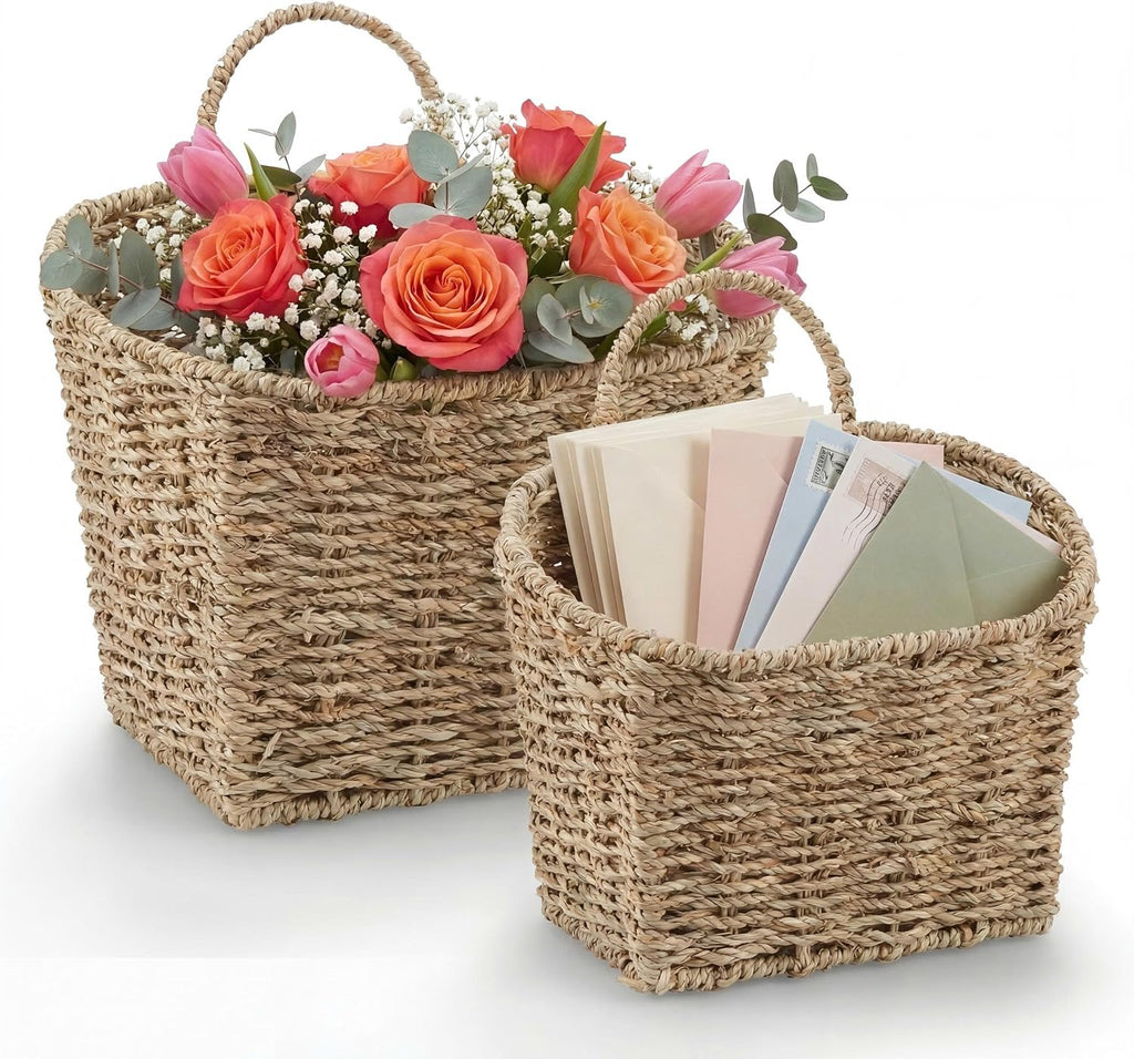 Seagrass Hanging Baskets Set of 2