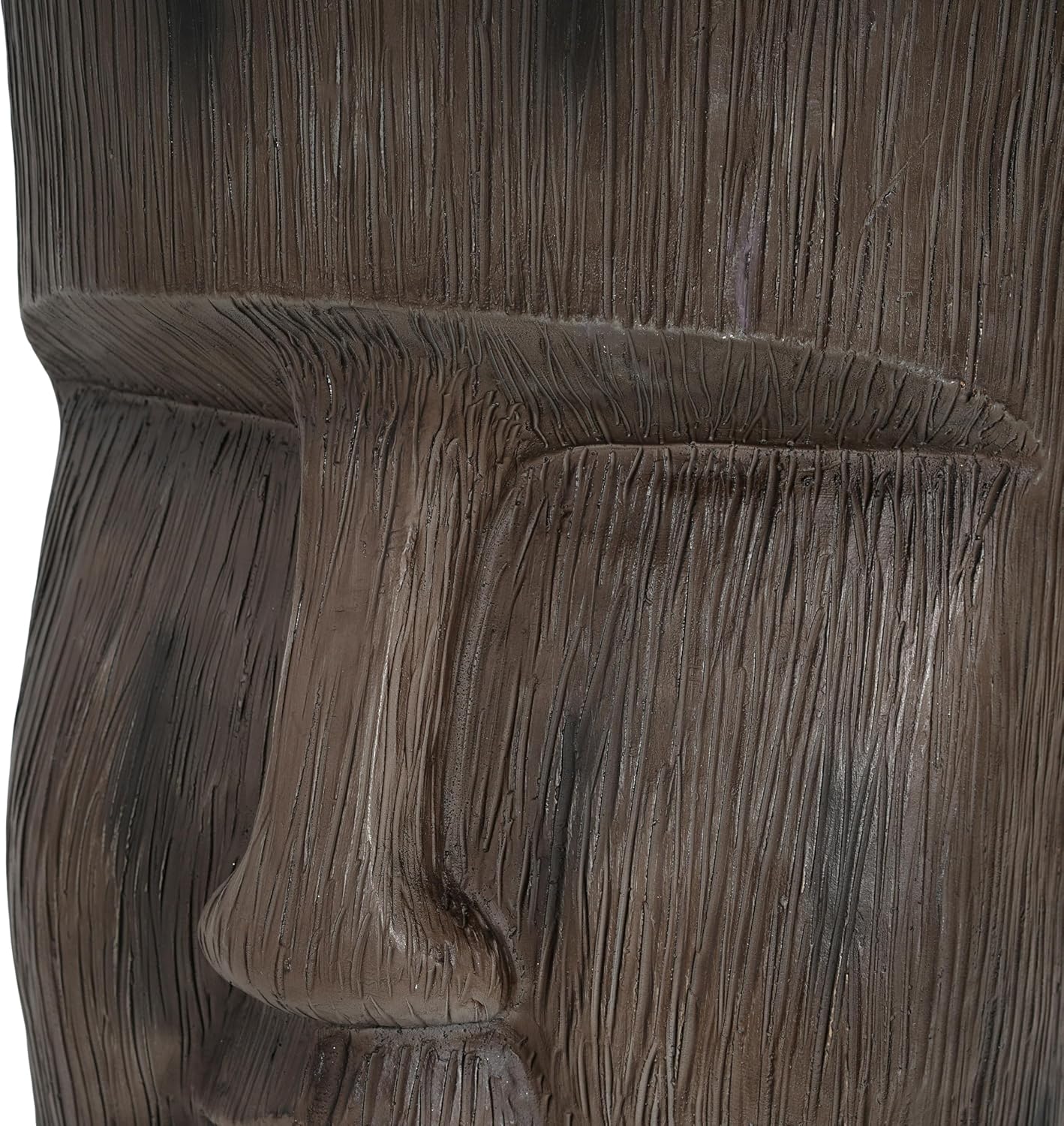 Light Grey Moai Statue Side Table