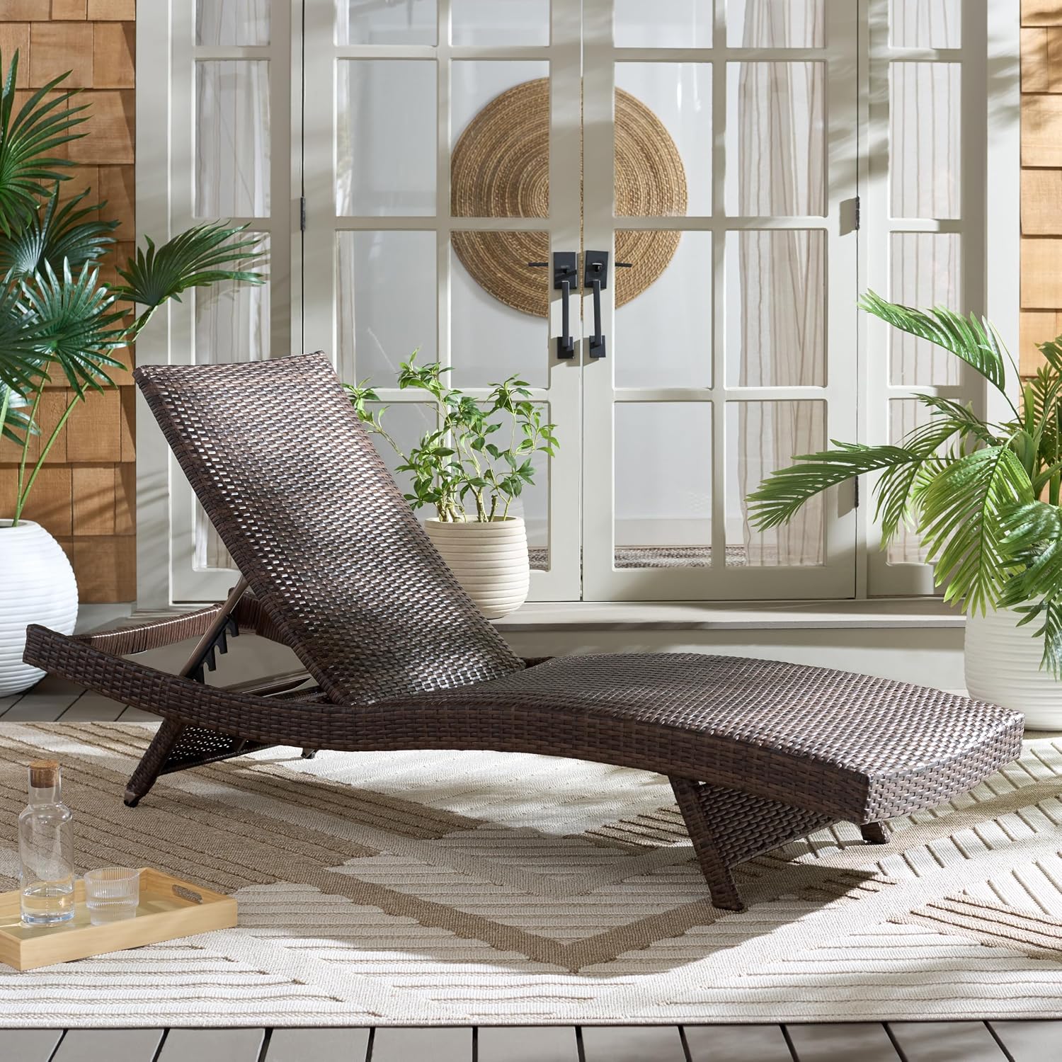 Alex Brown Taupe Chaise Lounger