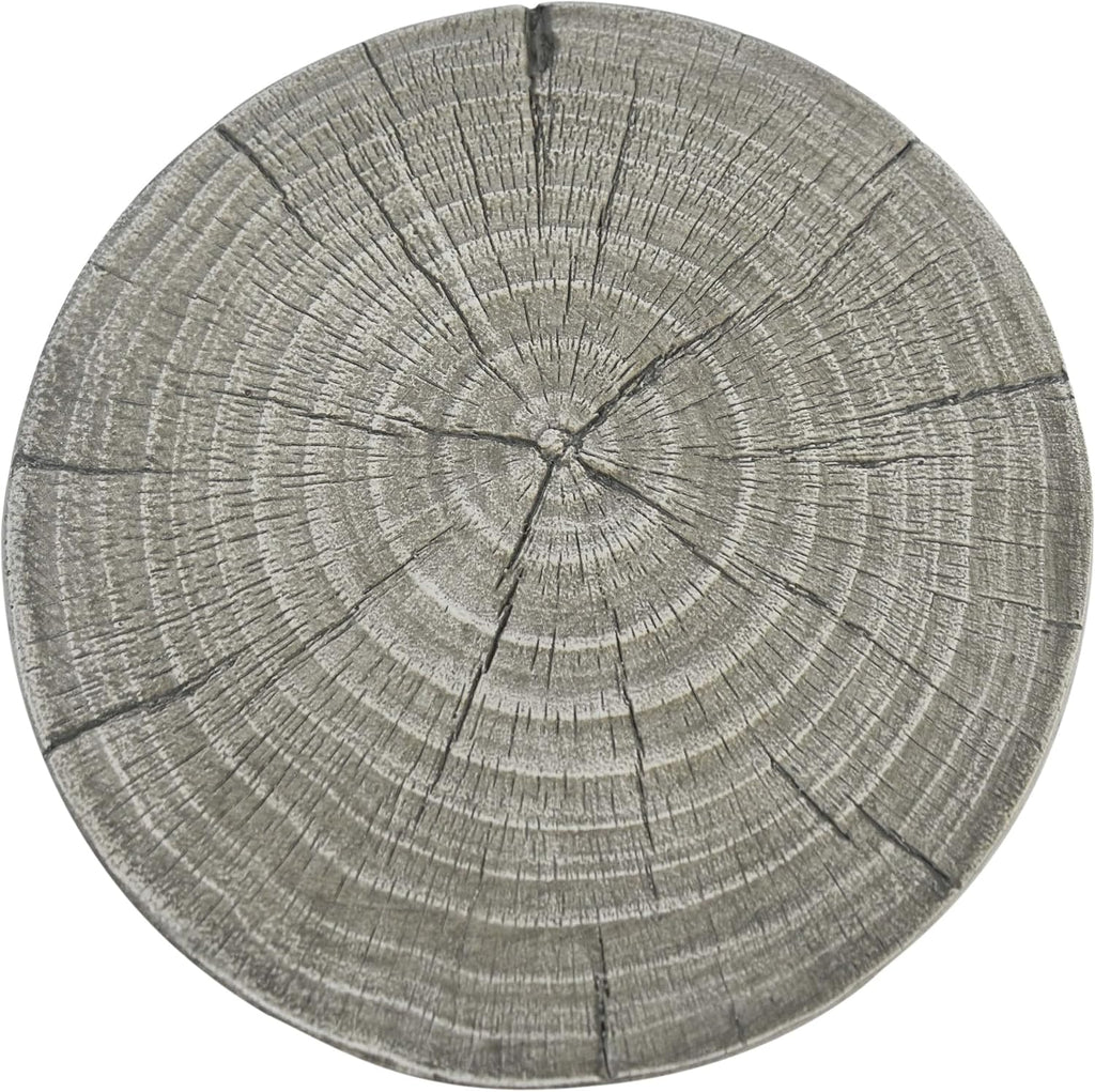 Gray Concrete Patio End Table