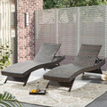 79'' Wicker Chaise Lounge Set of 2