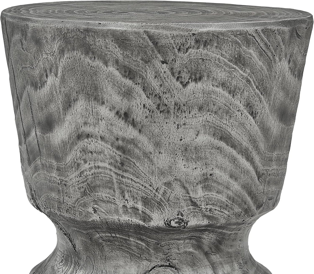 Grey Wine Glass Shaped Garden Stool Table