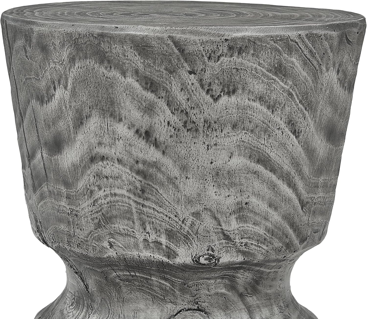 Grey Wine Glass Shaped Garden Stool Table